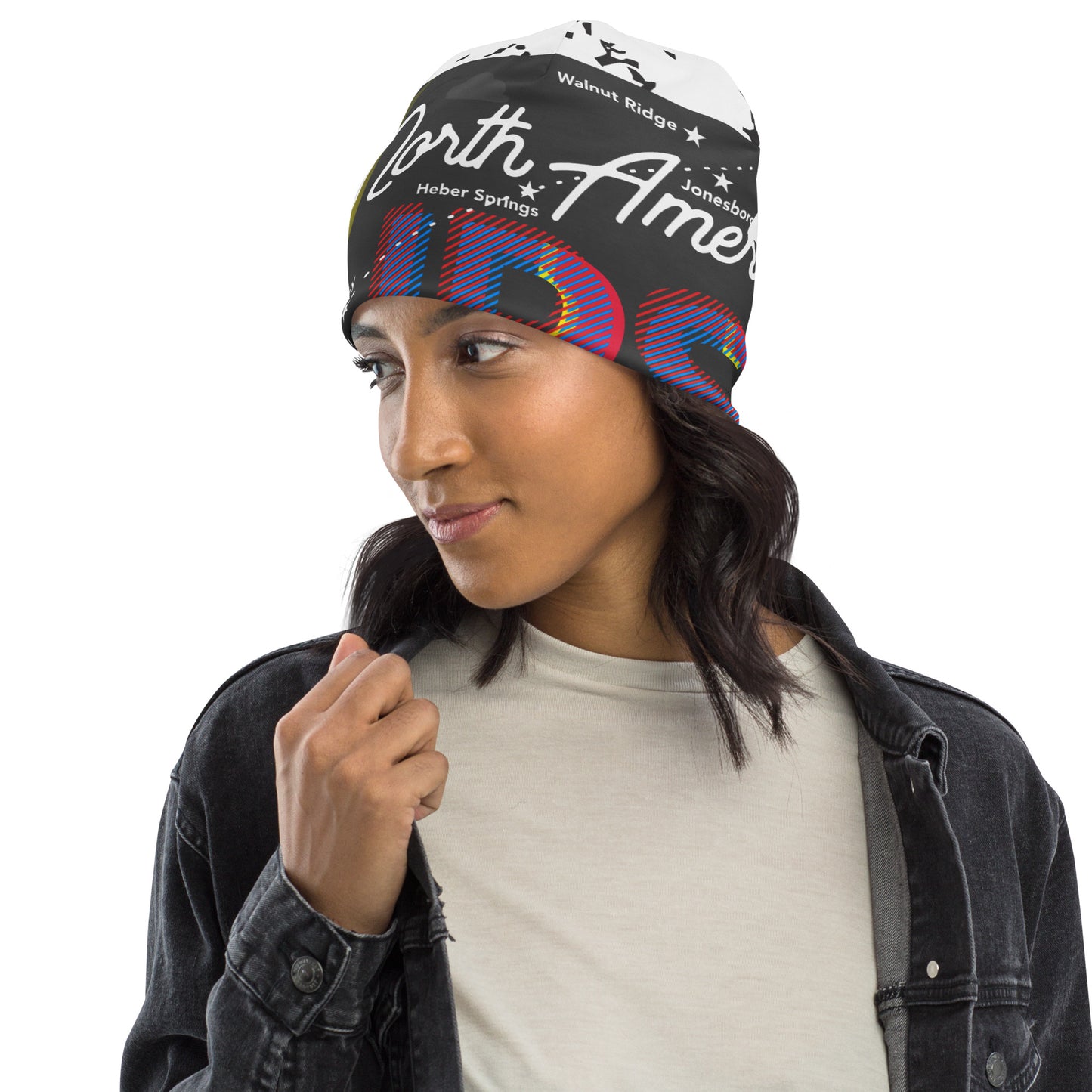 The Great North American Eclipse 2024~ All-Over Print Beanie